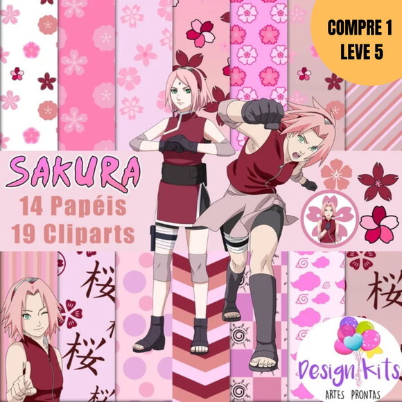 Arquivo Digital Sakura de Naruto Kit Digital -1780