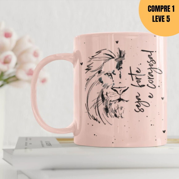 Arquivo Digital Seja Forte Arte Avulsa Caneca -1510