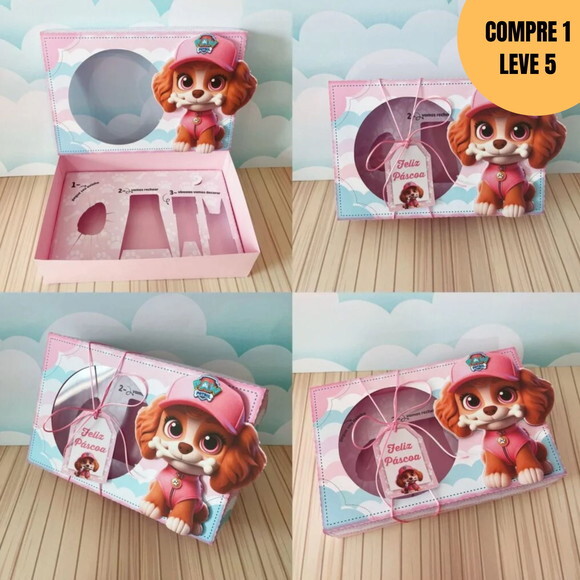 Arquivo Digital Skye Caixa Mini Confeiteiro Páscoa -2870