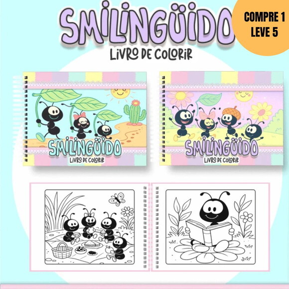 Arquivo Digital Smilinguido Livros de Colorir -4036