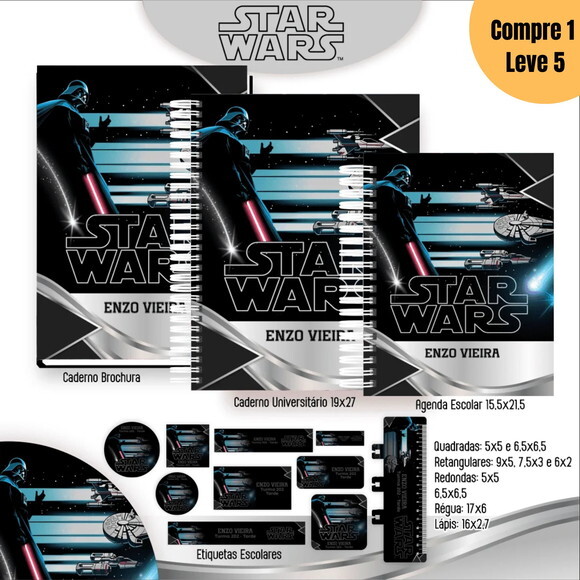 Arquivo Digital Star Wars Kit Escolar 2025 -796