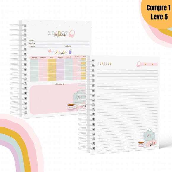 Arquivo Digital Sticker Menina Kit Escolar 2025 -924