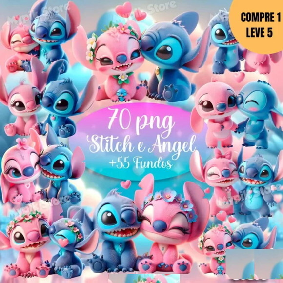 Arquivo Digital Stitch e Angel Kit Digital -3234