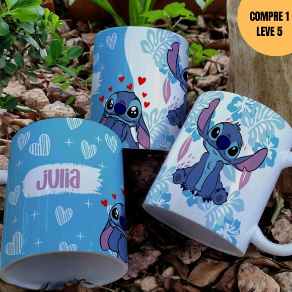 Arquivo Digital Stitch Floral Estampas Canecas -3833