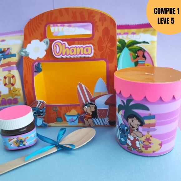 Arquivo Digital Stitch Sacola para Snack -3498