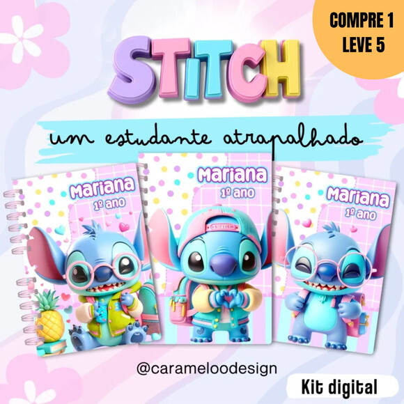 Arquivo Digital Stitch Um Estudante Atrapalhado -1435