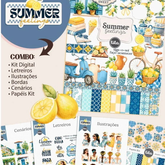 Arquivo Digital Summer Feelings Combo Ilustrações -4743