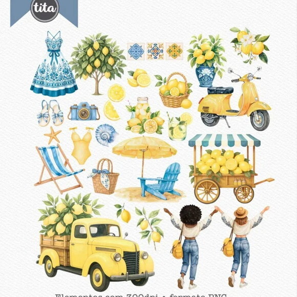 Arquivo Digital Summer Feelings Combo Ilustrações -4743