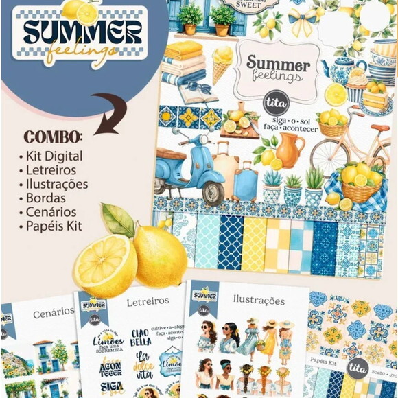 Arquivo Digital Summer Feelings Combo Ilustrações -4743