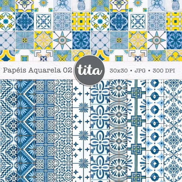 Arquivo Digital Summer Feelings Combo Papéis 02 -4746