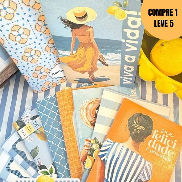 Arquivo Digital Summer Feelings Pack Caderninhos -4845