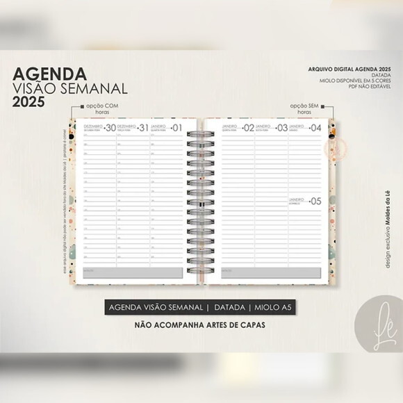 Arquivo Digital Super Combo Agendas 2025 + Calendários -646