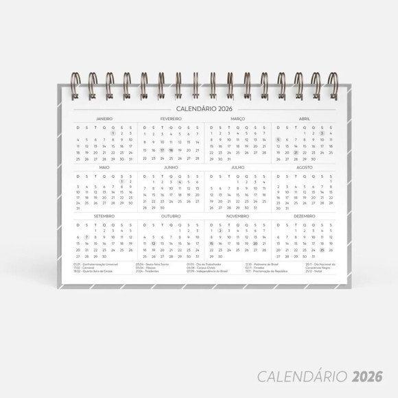 Arquivo Digital Super Combo de Calendário de Mesa 2026 -5005