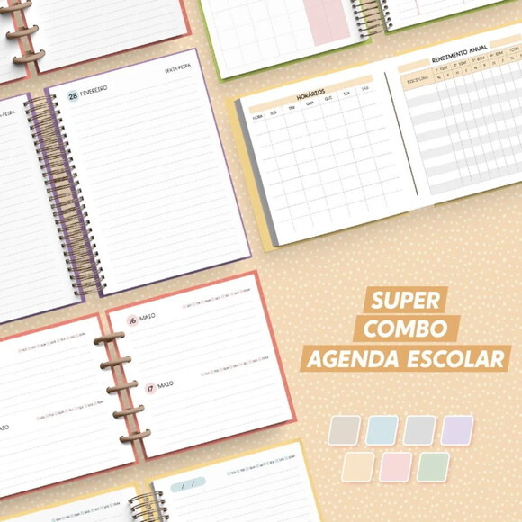 Arquivo Digital Super Combo de Agenda Escolar 2025- 188