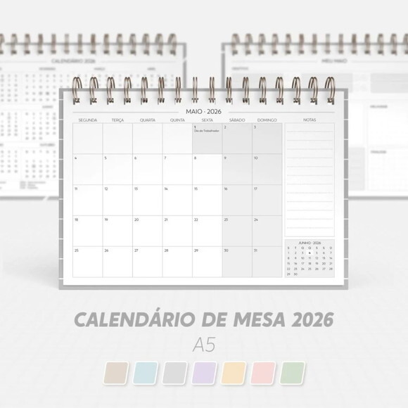 Arquivo Digital Super Combo de Calendário de Mesa 2026 -5005