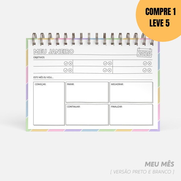 Arquivo Digital Super Combo de Calendário para Colorir -5272