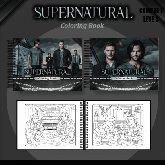 Arquivo Digital Supernatural Livros de Colorir -4161