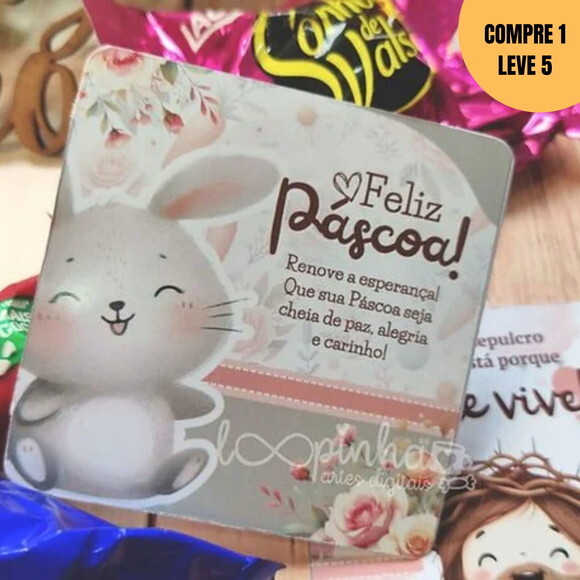 Arquivo Digital Tag para Bombom Páscoa -2760