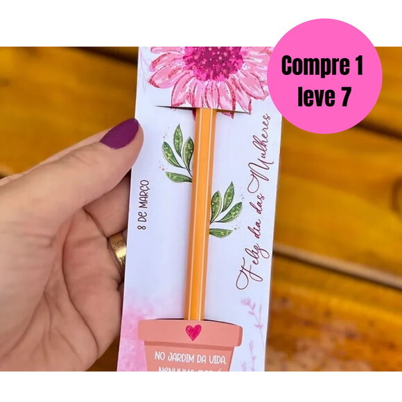 Arquivo Digital Tag para Lápis Flor 4 Modelos -6412