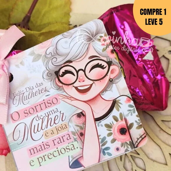 Arquivo Digital Tags Quadradas Dia das Mulheres -1942
