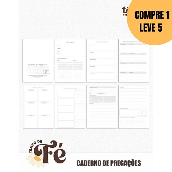 Arquivo Digital Tempo de Fé Combo Masculino -5089