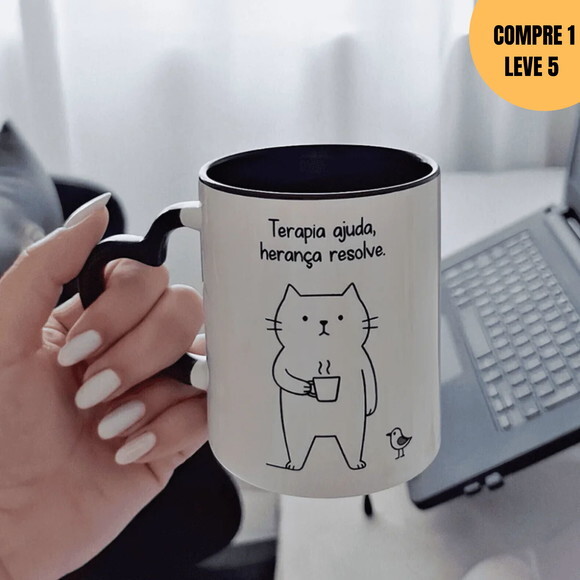Arquivo Digital Terapia Ajuda Herança Resolve Canecas -3507
