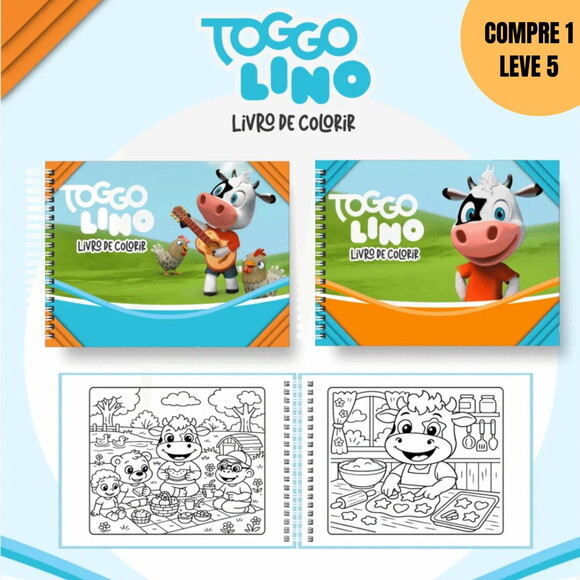 Arquivo Digital Toggo Lino Livros de Colorir -4544