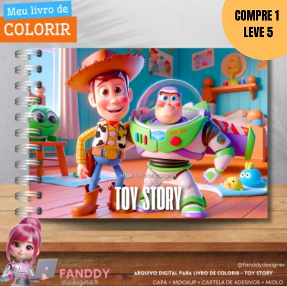 Arquivo Digital Toy Story Livro de Colorir -2341