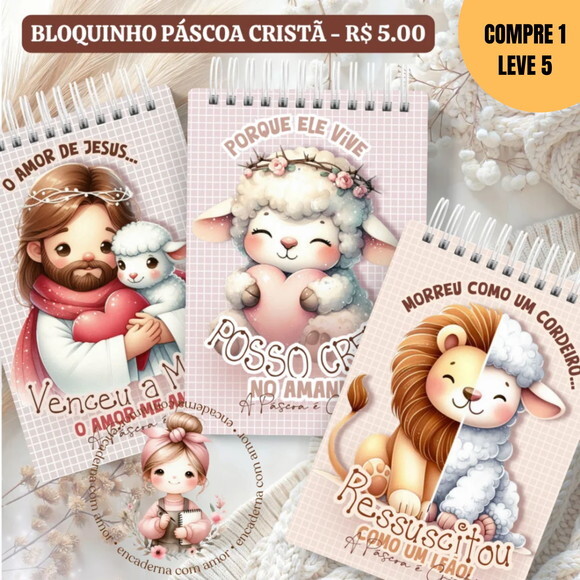 Arquivo Digital Trio Bloquinho Páscoa Cristã -2781