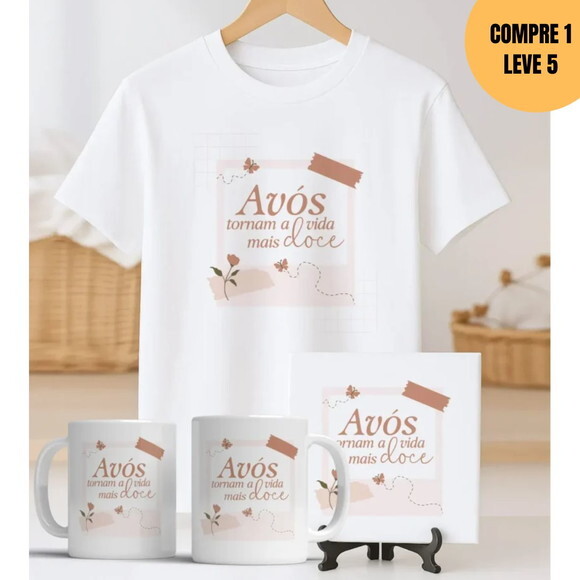 Arquivo Digital Trio Caneca Camisa e Azulejo -4043