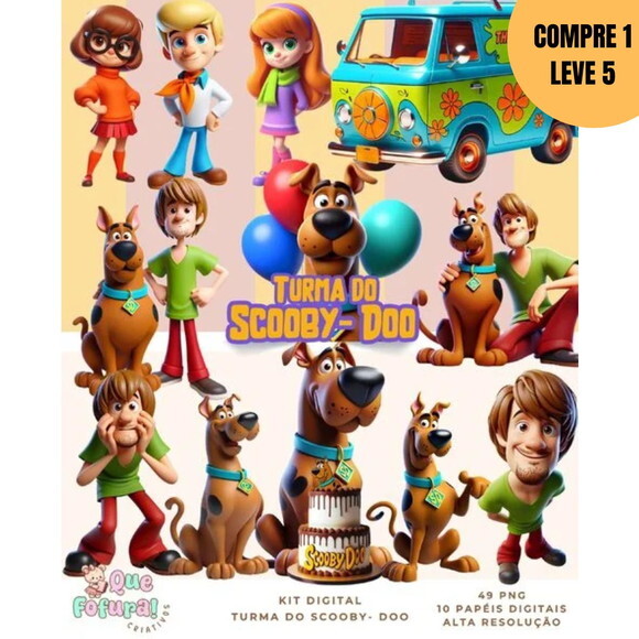 Arquivo Digital Turma do Scooby Doo Kit Digital -4517