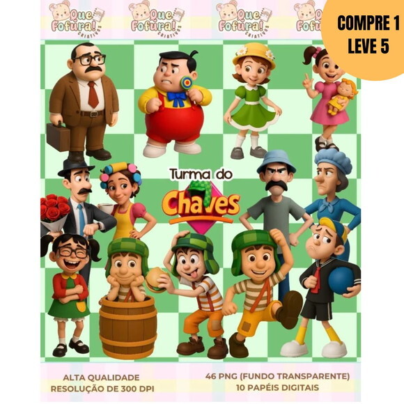 Arquivo Digital Turma do Chaves Kit Digital -4516