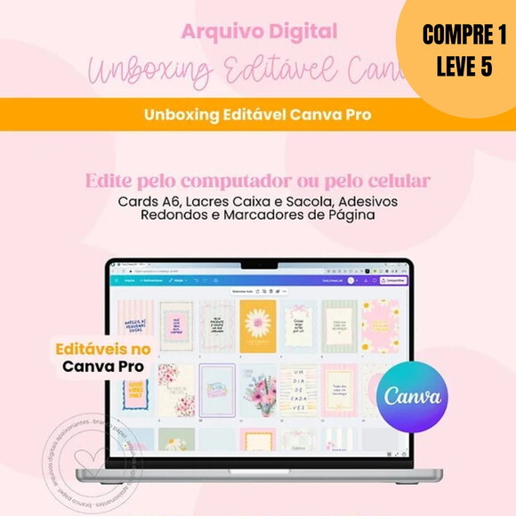 Arquivo Digital Unboxing Editável Canva -6271