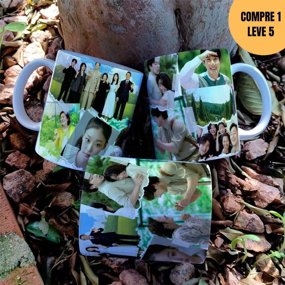 Arquivo Digital Um Amor no Paraíso Artes para Caneca -3989
