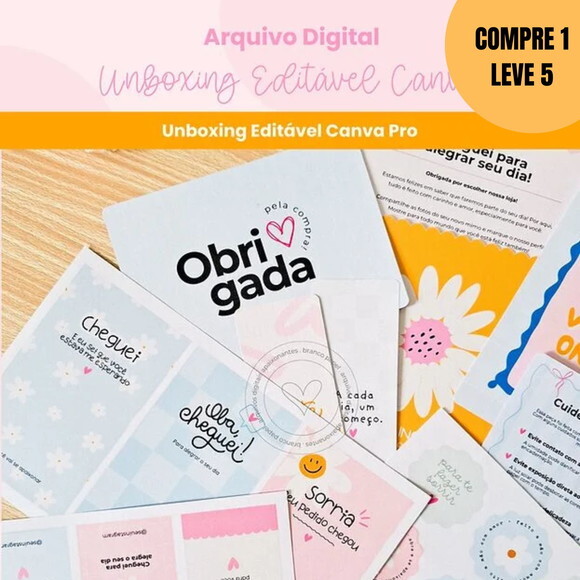 Arquivo Digital Unboxing Editável Canva -6271
