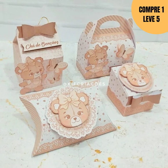 Arquivo Digital Ursinha Baby Nude Kit Festa Pronta -1562