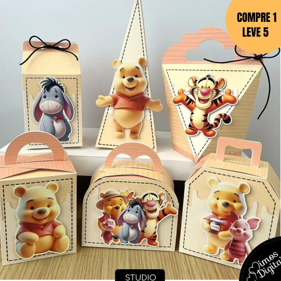 Arquivo Digital Ursinho Pooh Kit Festa -4328