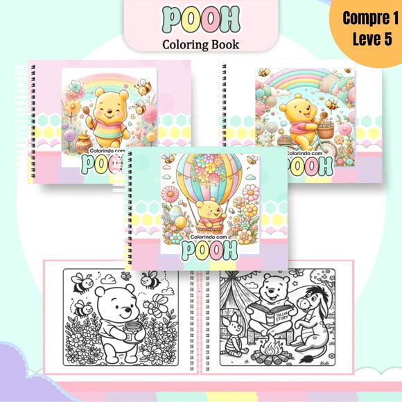 Arquivo Digital Ursinho Pooh Livro de Colorir -1240