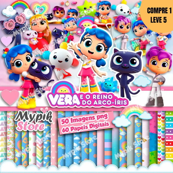 Arquivo Digital Vera e Reino do Arco Íris Kit Digital -3224