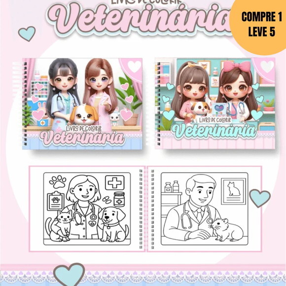 Arquivo Digital Veterinária Livros de Colorir -4033