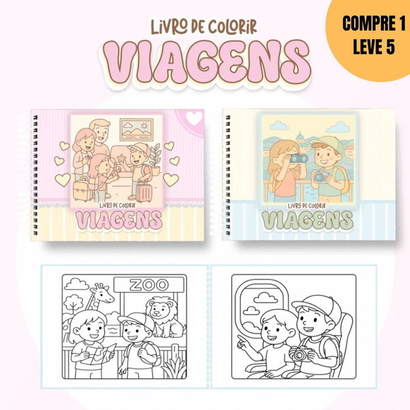 Arquivo Digital Viagens Livros de Colorir -4548