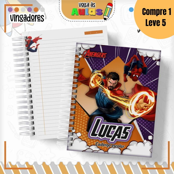 Arquivo Digital Vingadores Kit Escolar 2025 -1670