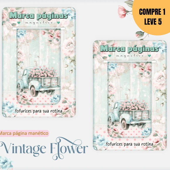 Arquivo Digital Vintage Flowers 2 Caderno A5 -1870