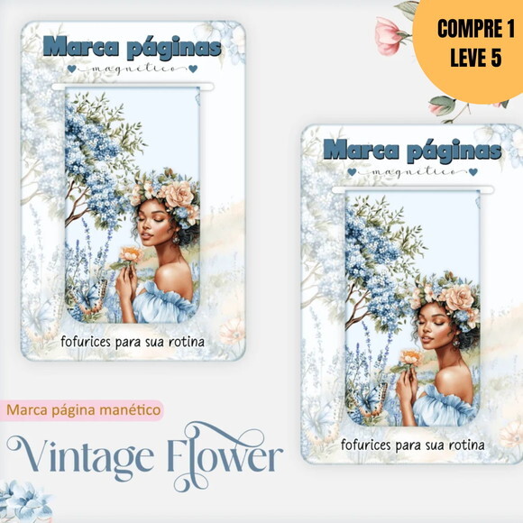 Arquivo Digital Vintage Flowers 4 Caderno A5 -2913