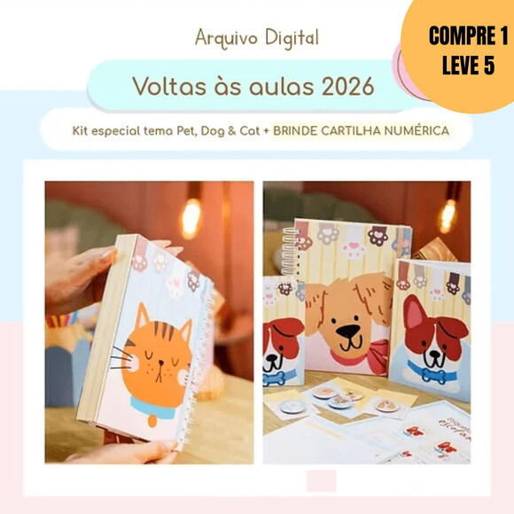 Arquivo Digital Volta às Aulas 2026 Pet & Dog & Cat -6148