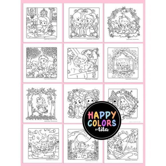 Arquivo Digital Volume 8 Princesas Livro de Colorir -2934