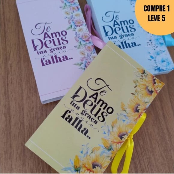 Arquivo de Corte Caixa Kit Kat Te Amo Deus -1489