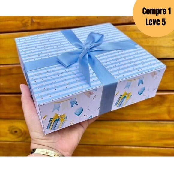 Arquivo de Corte Caixa com 4 Abas -5166