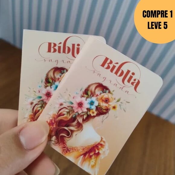 Arquivo de Corte Mini Bíblia Floral -4893