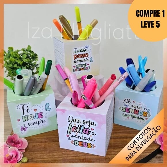 Arquivo de Corte Porta Canetas Calendário 2026 -4902